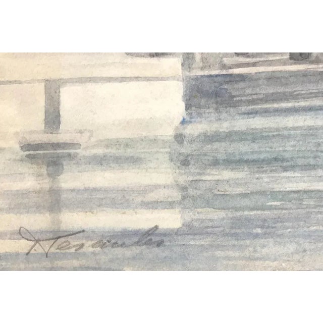 Pierre Desesuis, Alexander IIA Bridge, Paris, 1981, Watercolor & Gouache on Paper For Sale - Image 3 of 9