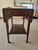 Brandt 4902 drop-leaf cart table. Vintage 1940s mahogany. It is on casters. One drawer that opens. The other side just...