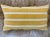 FirmaMenta Ochre Striped Raffia Style Cotton Velvet Lumbar Pillow For Sale In San Francisco - Image 6 of 8