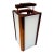 Vintage Japanese Wood Lantern With Translucent Panels For Sale