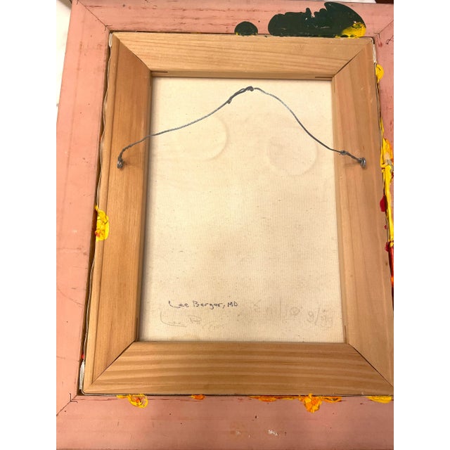 Vintage Figurative Framed Painting by Lee Berger For Sale - Image 12 of 13