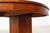 Metal Art Deco Oval Side Table in Walnut with Marble Top from De Coene, Belgium, 1925 For Sale - Image 7 of 13