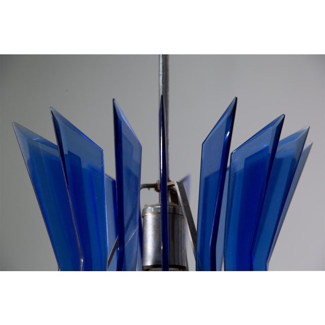 Glass Pendant Lamp in Glass from Veca, 1970 For Sale - Image 7 of 8