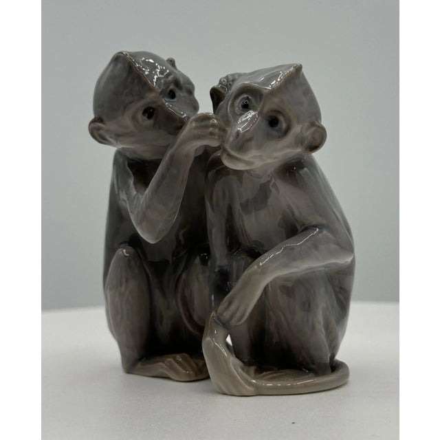 Bing & Grondahl porcelain Monkey Figurines For Sale - Image 9 of 10