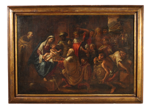 Religious Artist, Adoration of the Magi, 1650, Oil on Canvas