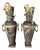 Italian Liberty Metal Vases with Reptiles, 1915-1935, Set of 2 For Sale