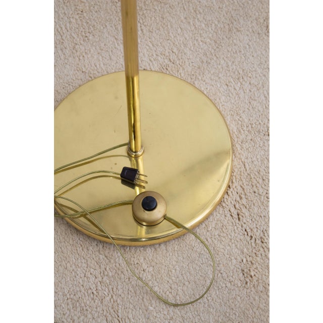 Italian Lantern Style Brass Floor Lamp For Sale - Image 10 of 12