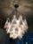 Vintage White Murano Glass Chandelier For Sale - Image 4 of 5