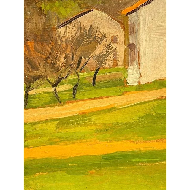 Modern Jean Ferdinand Chomel, Salla Biellese, General View, 1947, Oil on Wood For Sale - Image 3 of 15