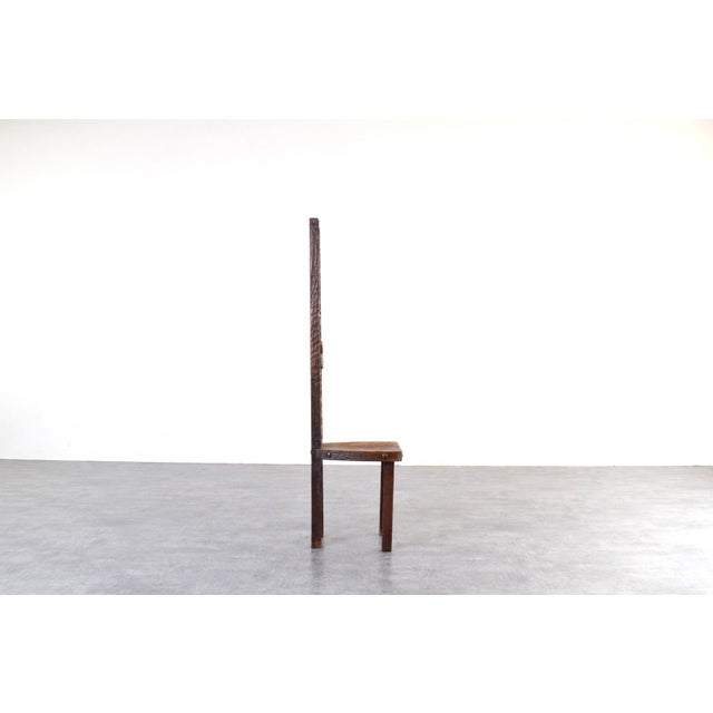 Spanish High Back Chair with Jesus and Apostles from Ormecasa, 1970s For Sale - Image 4 of 13