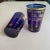 French Provincial Vintage Cobalt Blue Gold Filagree Juice Glasses Set of 2 For Sale - Image 3 of 5