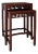 Asian Rosewood Nesting Tables With Carved Bamboo Bird and Flower Fretwork For Sale