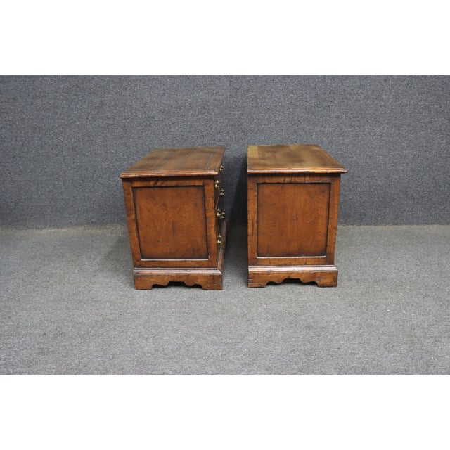 Pair of Guy Chaddock Melrose Collection Cherry Three-Drawer Nightstands For Sale - Image 9 of 9
