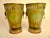 Late 19th Century Pair French Green Painted Tole Cachepots or Platnern For Sale - Image 5 of 8
