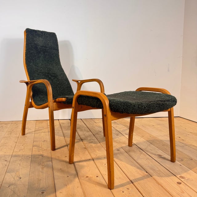 Green Lamino Armchair by Yngve Ekström for Swedese, 1960