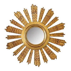 Italian 19th Century Giltwood Sunburst Mirror