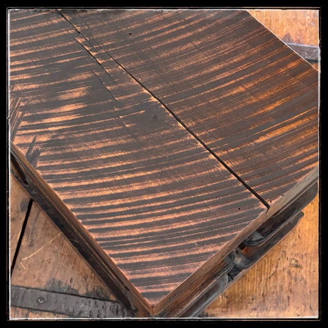 1900s Antique Industrial Wood Desktop Filing and Storage Cabinet Organizer For Sale - Image 4 of 7