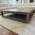 RH Oversized Minimalist Gray Oak Coffee Table Large enough for 8 people to gather round for games or food. Sturdy enough...