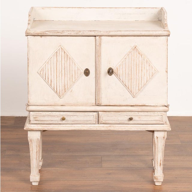 Gustavian White Painted Small Side Table Sweden Circa 1880