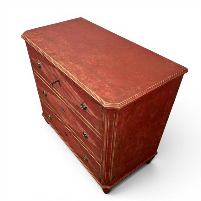 Antique Gustavian Chest of Drawers, 1890s For Sale - Image 4 of 10