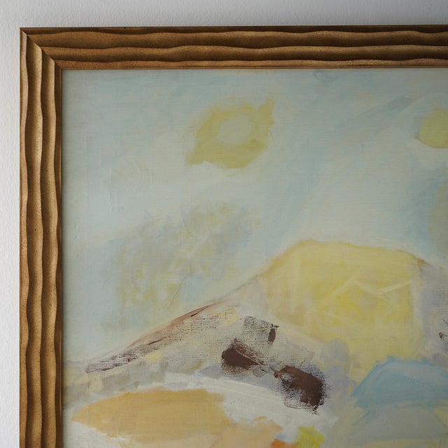 Mid 20th Century 20th Century Abstract Expressionist Landscape Original Painting by Linda Kolar (D. 2020) For Sale - Image 5 of 13