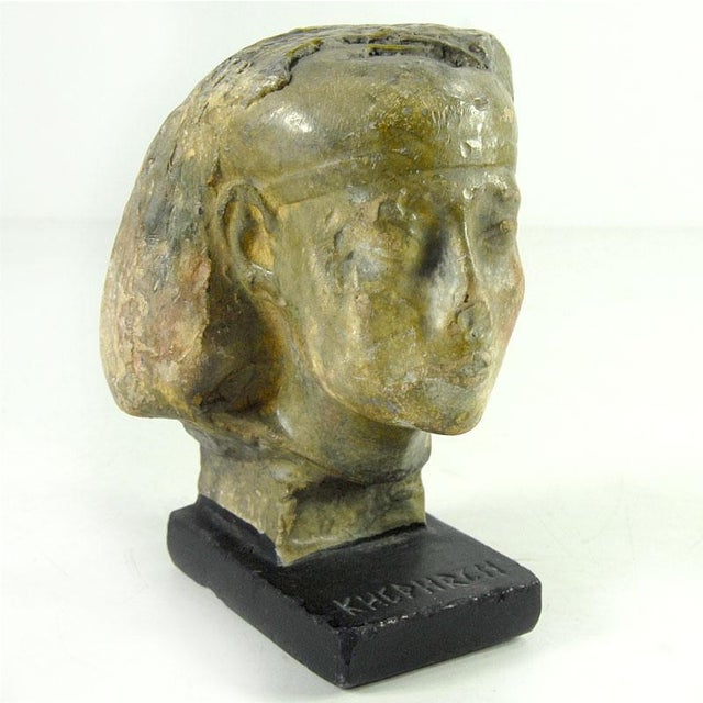 Small Ancient Style Sculpture Head For Sale - Image 6 of 9
