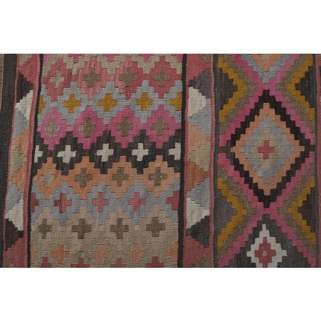 Vintage Turkish Stair Kilim Runner Rug 2'5'' X 20'4'' For Sale In Philadelphia - Image 6 of 13