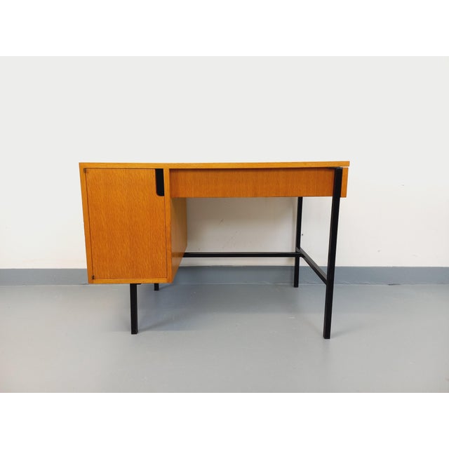 Vintage Multitable Desk in Oak by Jacques Hitier, 1960s For Sale - Image 3 of 18