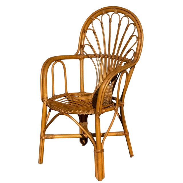 Vintage Rattan Chairs, 1980s, Set of 3 For Sale - Image 6 of 11