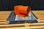 Vintage Mid Century Orange Panasonic Pencil Sharpener For Sale In New York - Image 6 of 7