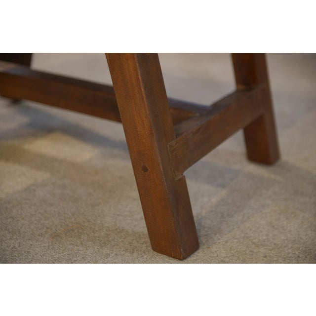 Brutalist Brutalist Coffee Table in Elm, 1950s For Sale - Image 3 of 12