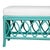 David Francis Lillian Bench - Turquoise For Sale - Image 4 of 8