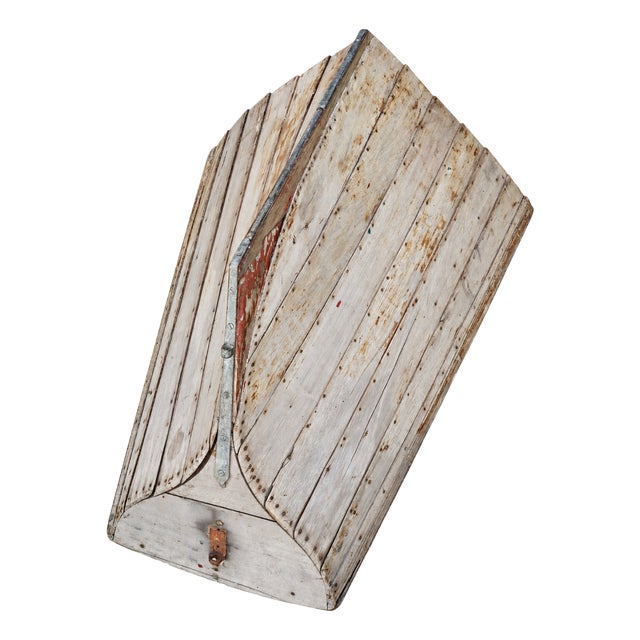 Vintage Scandinavian Wooden Boat Fragment, 1920s For Sale