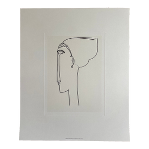 Amadeo Modigliani (1884-1920), Testa Di Profilo, 1911, Printed in Italy