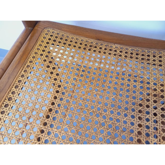 Vintage Sleigh Chairs in Beech and Cane, 1970s, Set of 2 For Sale - Image 13 of 18