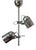 Mid-Century Ceiling Chrome Lamp from Lidokov, 1970s For Sale