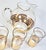 Gold Stripe Art Deco Pitcher and Tumblers- Set of Five For Sale - Image 9 of 9