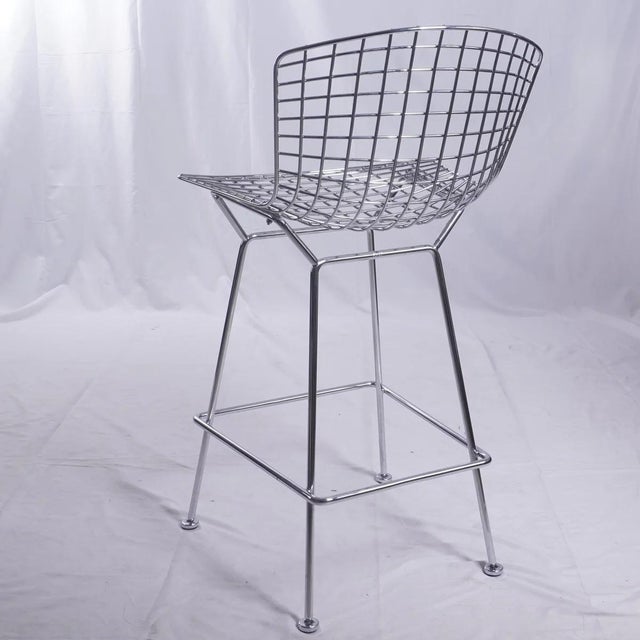 2010s Knoll Bertoia Bar Stools Designed by Harry Bertoia, Set of 3 For Sale - Image 5 of 9