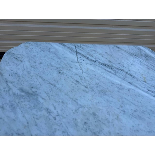 Early 20th Century Vintage Eastlake Victorian Style Marble Top Side Table For Sale - Image 5 of 12