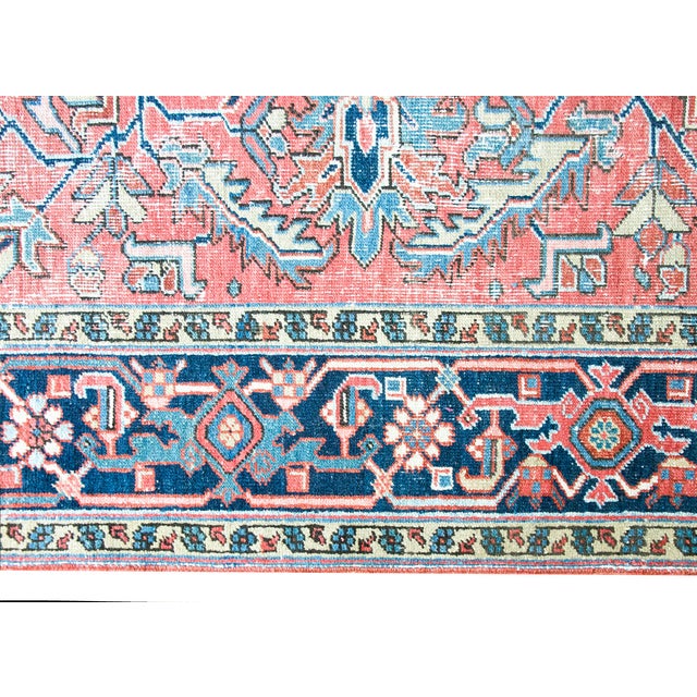 Persian Early 20th Century Persian Heriz Rug For Sale - Image 3 of 14