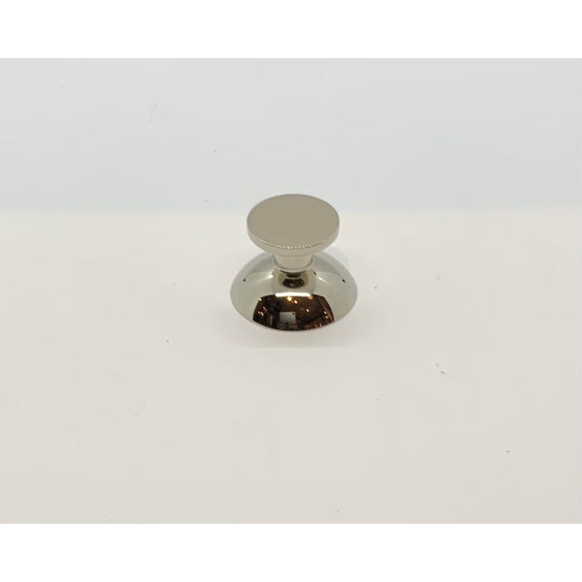 Century Furniture Polished Nickel Pull. Modern Design.