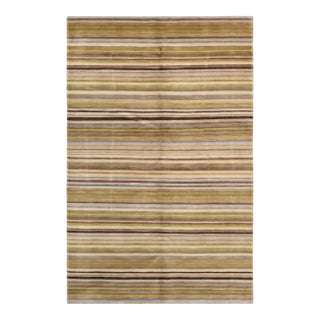 Pasargad Home Modern Multicolor Wool Area Rug- 5' 0" X 7'11" For Sale