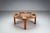 This large round coffee table, designed by Tue Poulsen for Haslev in Denmark, is a refined example of Scandinavian...