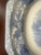 Cream Early 20th Century Blue and White English Ironstone Serving Platter For Sale - Image 8 of 12