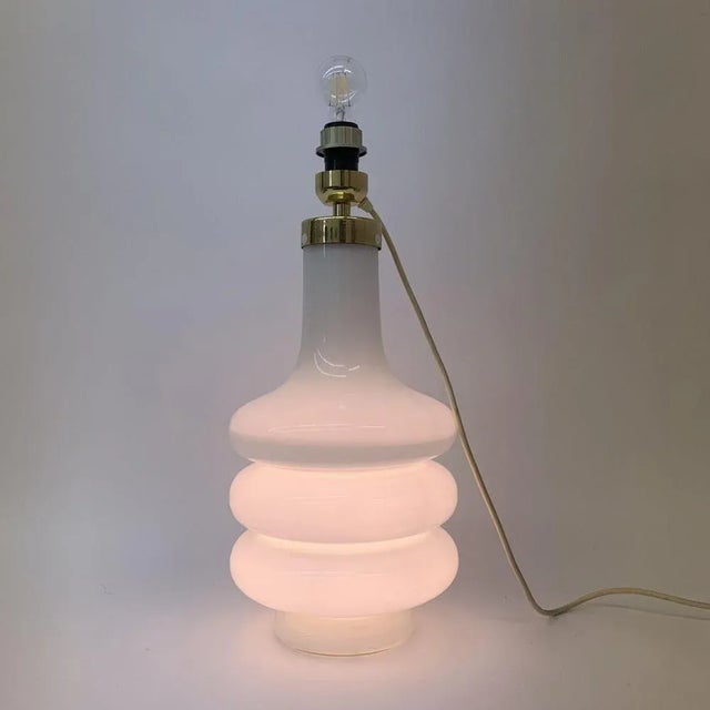 Mid-Century Illuminated Glass Floor or Table Lamp, 1970s For Sale - Image 3 of 9