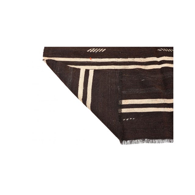 1960s Vintage Turkish Decorative Kilim Rug - 5`6″ X 9`10″ For Sale - Image 5 of 6