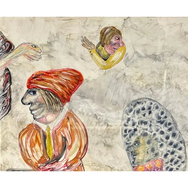 Ramon Carulla, Cuban Art Abstract Oil Painting Latin American Ramon Carulla Surrealist Folk Art For Sale In Miami - Image 6 of 14