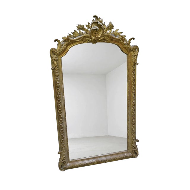 19th Century Napoleon III Louis XV Rococo Mirror For Sale - Image 4 of 4