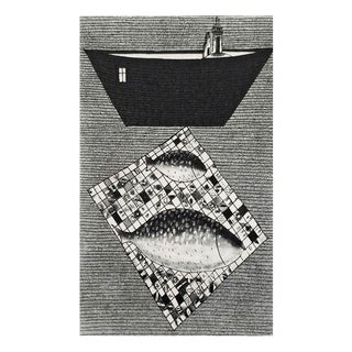 Jerzy Dmitruk, Goldfish on the Way to Work (A Visual Documentation of Miracles), 2021, Etching For Sale