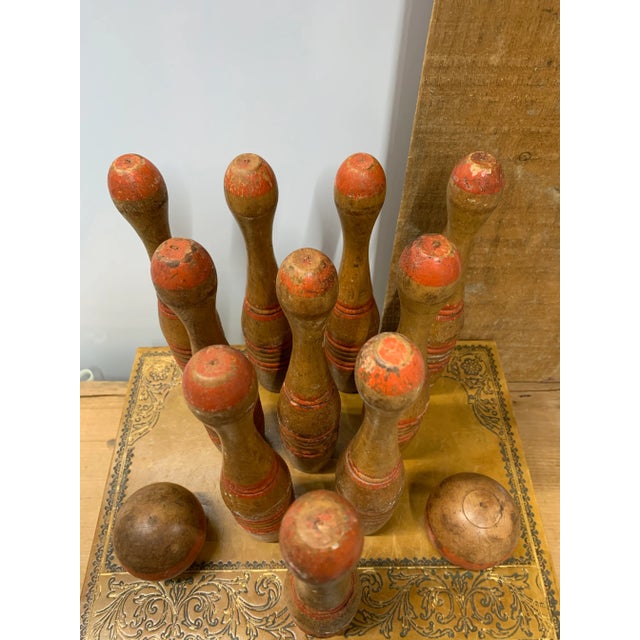 Rustic Early 20th Century Set of Wooden Skittles- 12 Pieces For Sale - Image 3 of 6